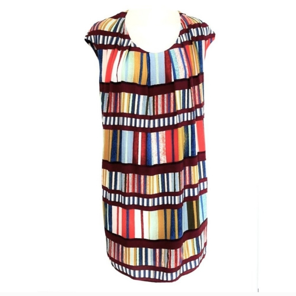 Maeve Anthropolgie Au Revoir Multicolor Library Print Dress Size 4 - Picture 14 of 14